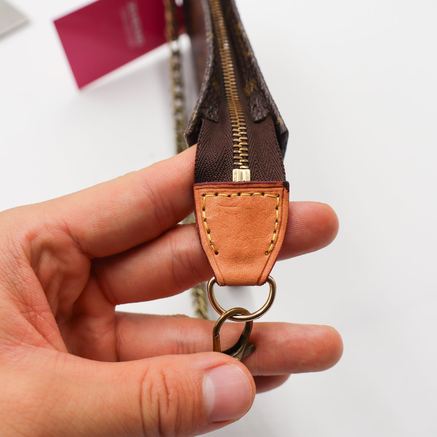 Louis Vuitton Mini Pochette on Chain - 834