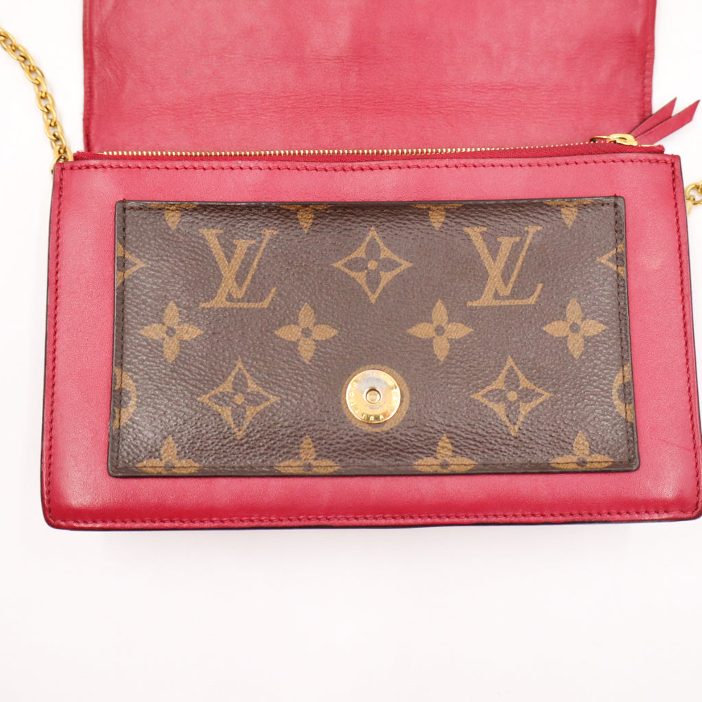 Louis Vuitton Portefeuille Flore Wallet on Chain