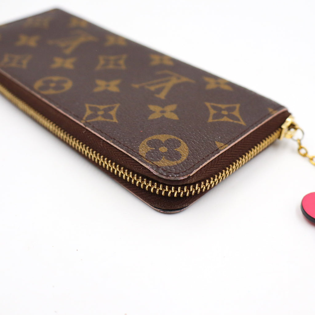 Louis Vuitton Clemence Flower Charm Wallet