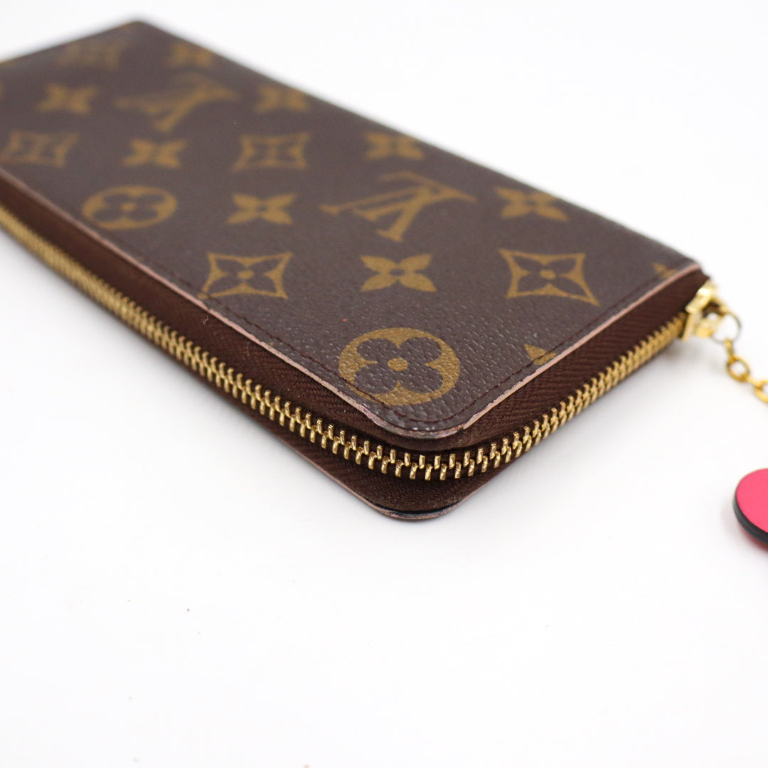 Louis Vuitton Clemence Flower Charm Wallet