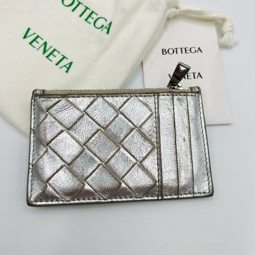 Bottega Veneta Silver Cardholder - 263