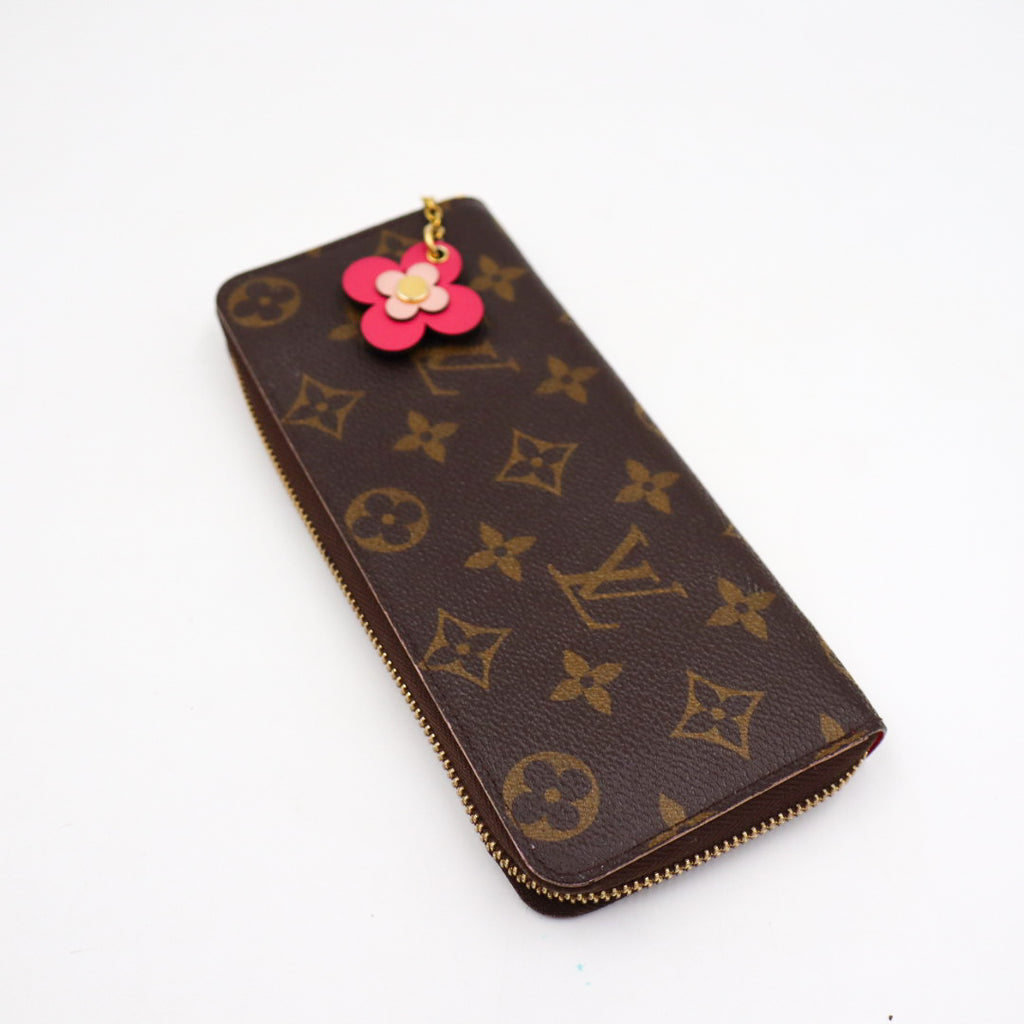 Louis Vuitton Clemence Flower Charm Wallet