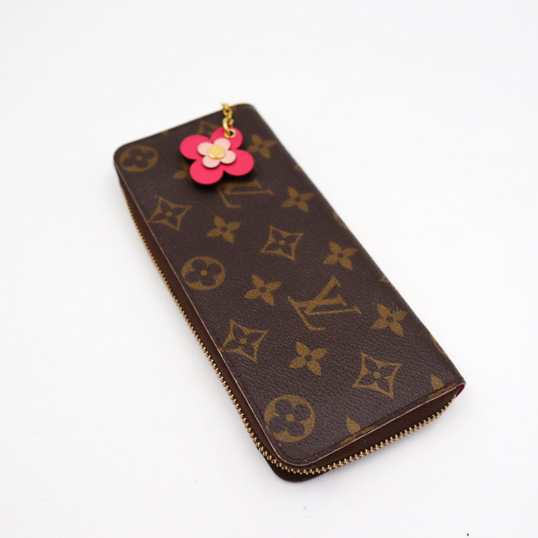 Louis Vuitton Clemence Flower Charm Wallet