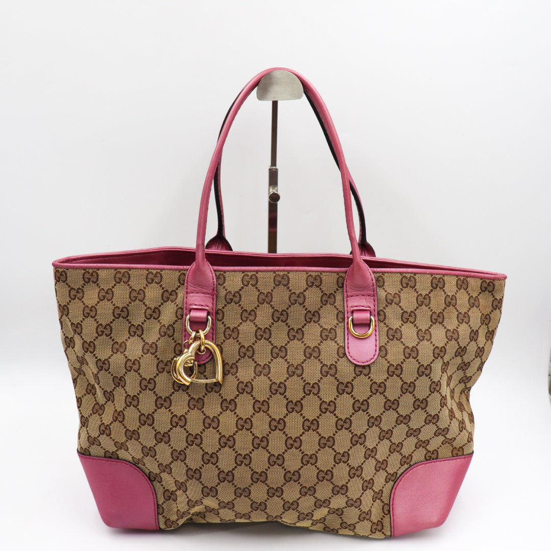 Gucci Heart Bit Tote Bag Monogramm