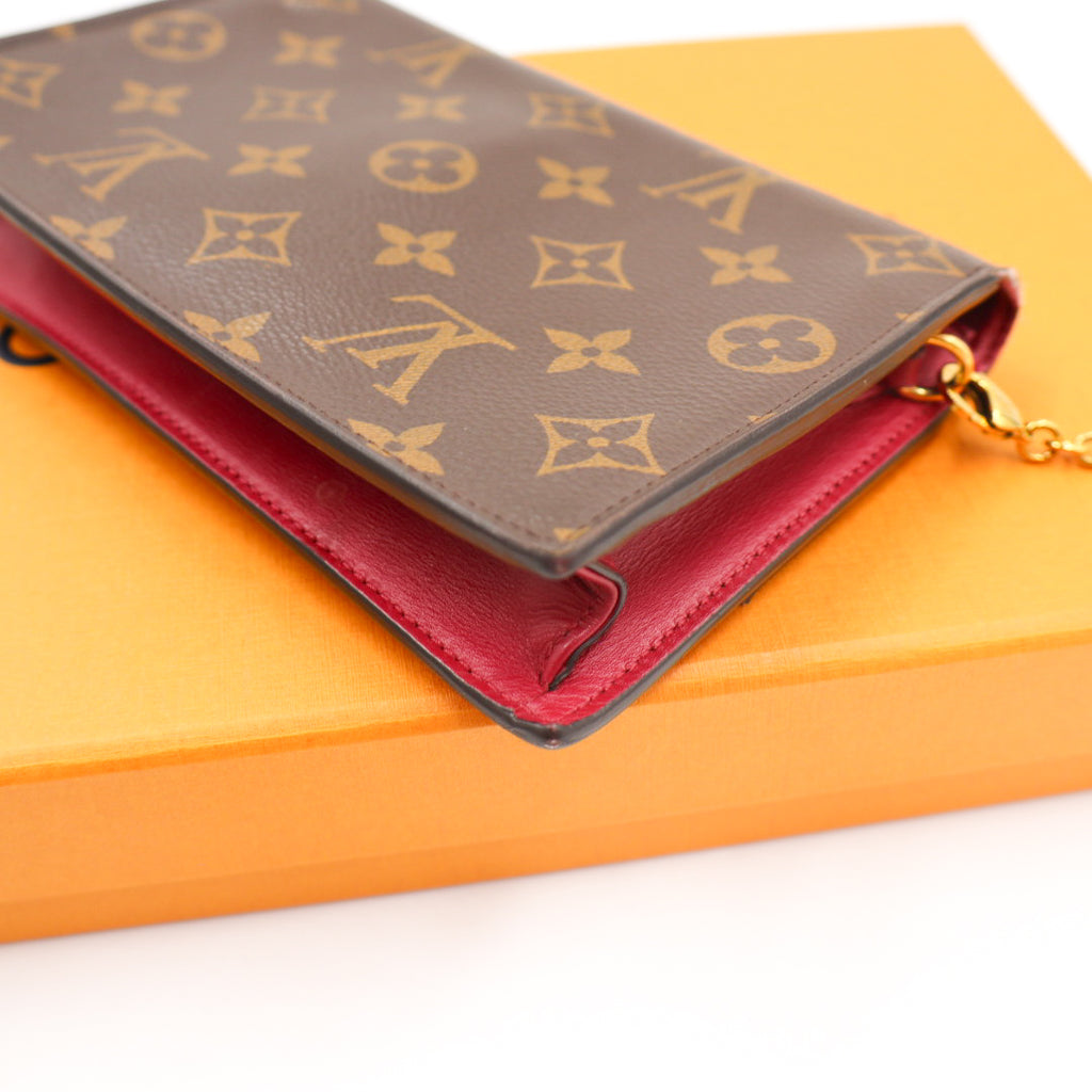Louis Vuitton Portefeuille Flore Wallet on Chain