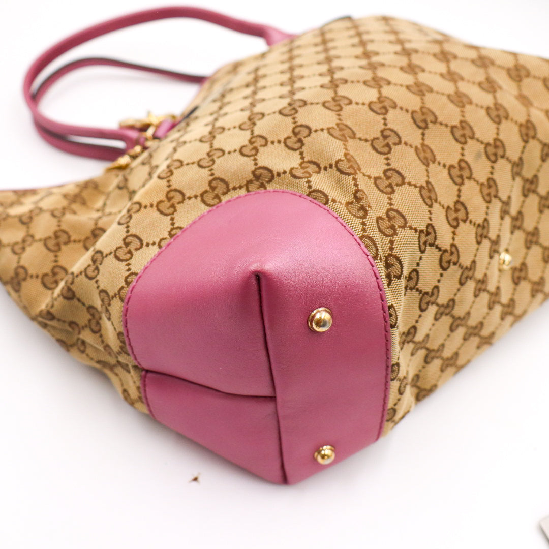 Gucci Heart Bit Tote Bag Monogramm