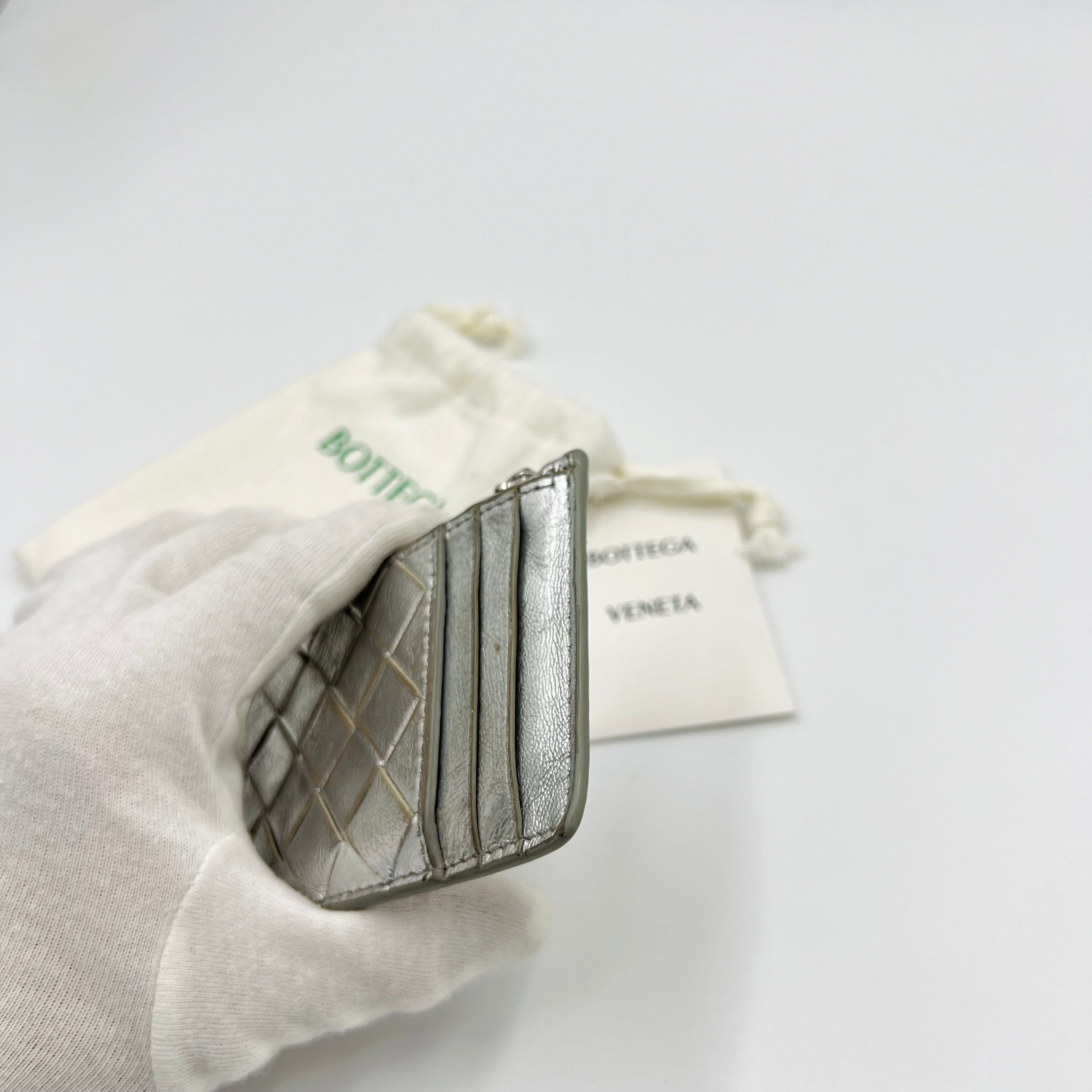 Bottega Veneta Silver Cardholder - 263