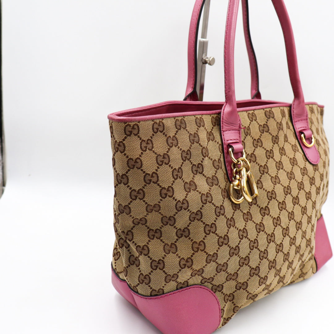 Gucci Heart Bit Tote Bag Monogramm