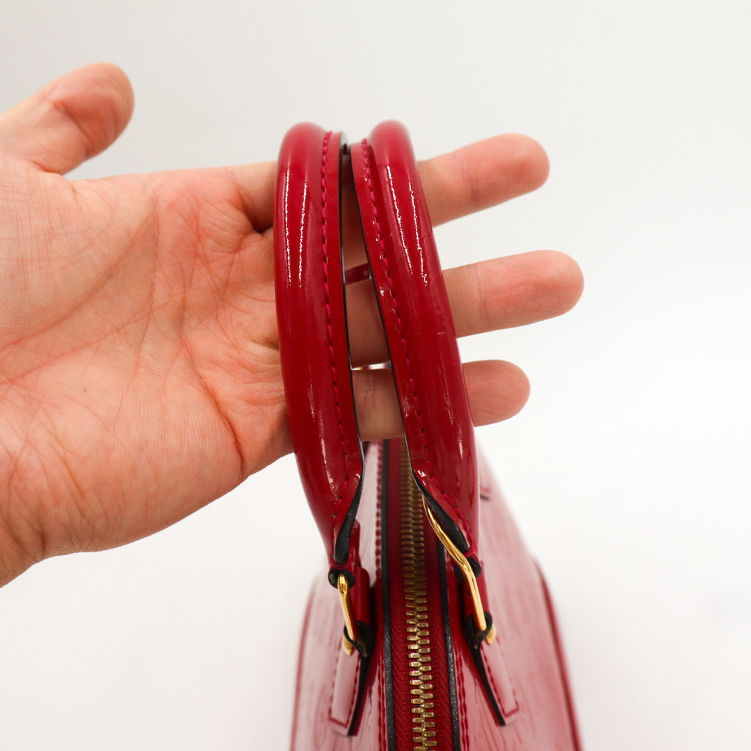 Louis Vuitton Alma BB Rot Vernis