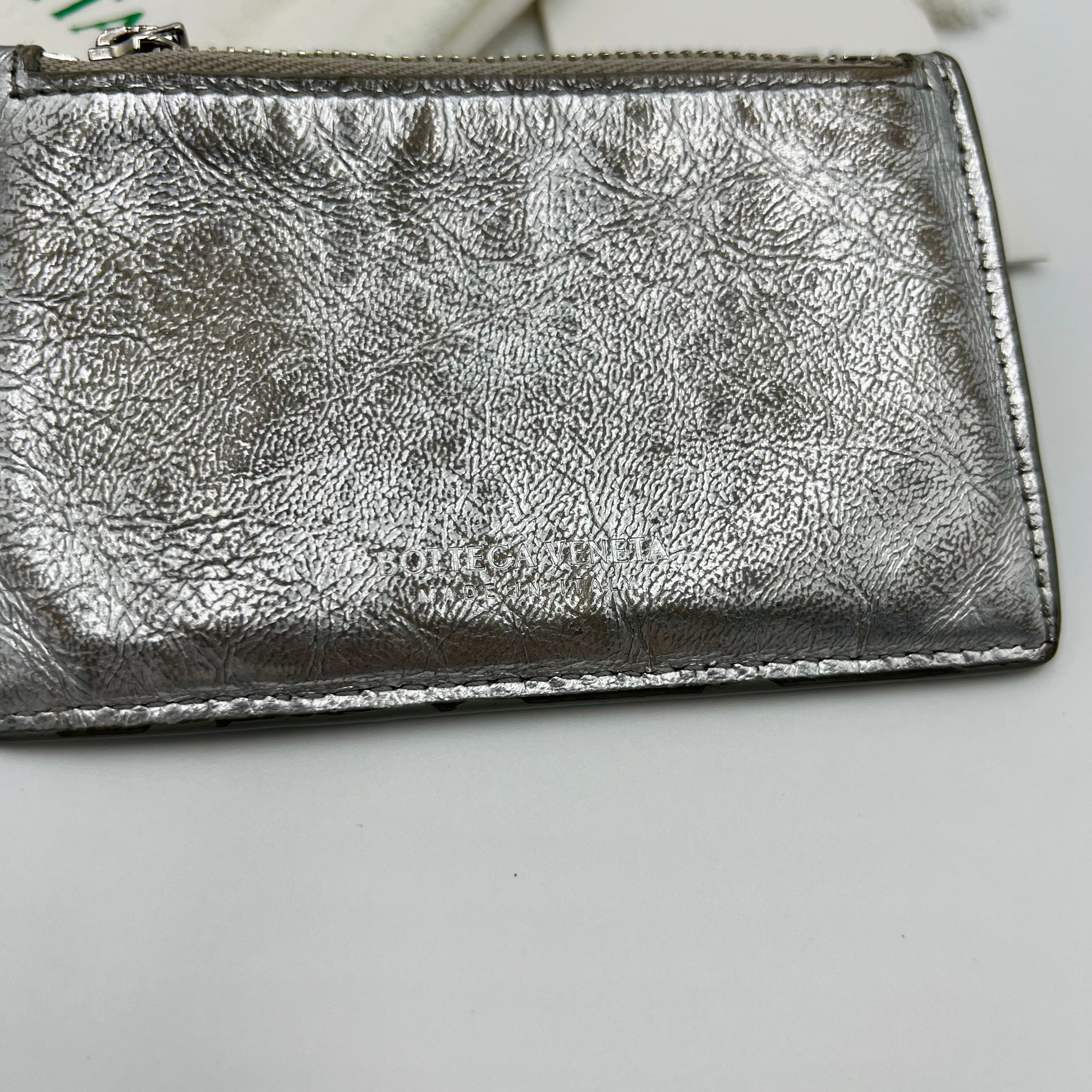 Bottega Veneta Silver Cardholder - 263