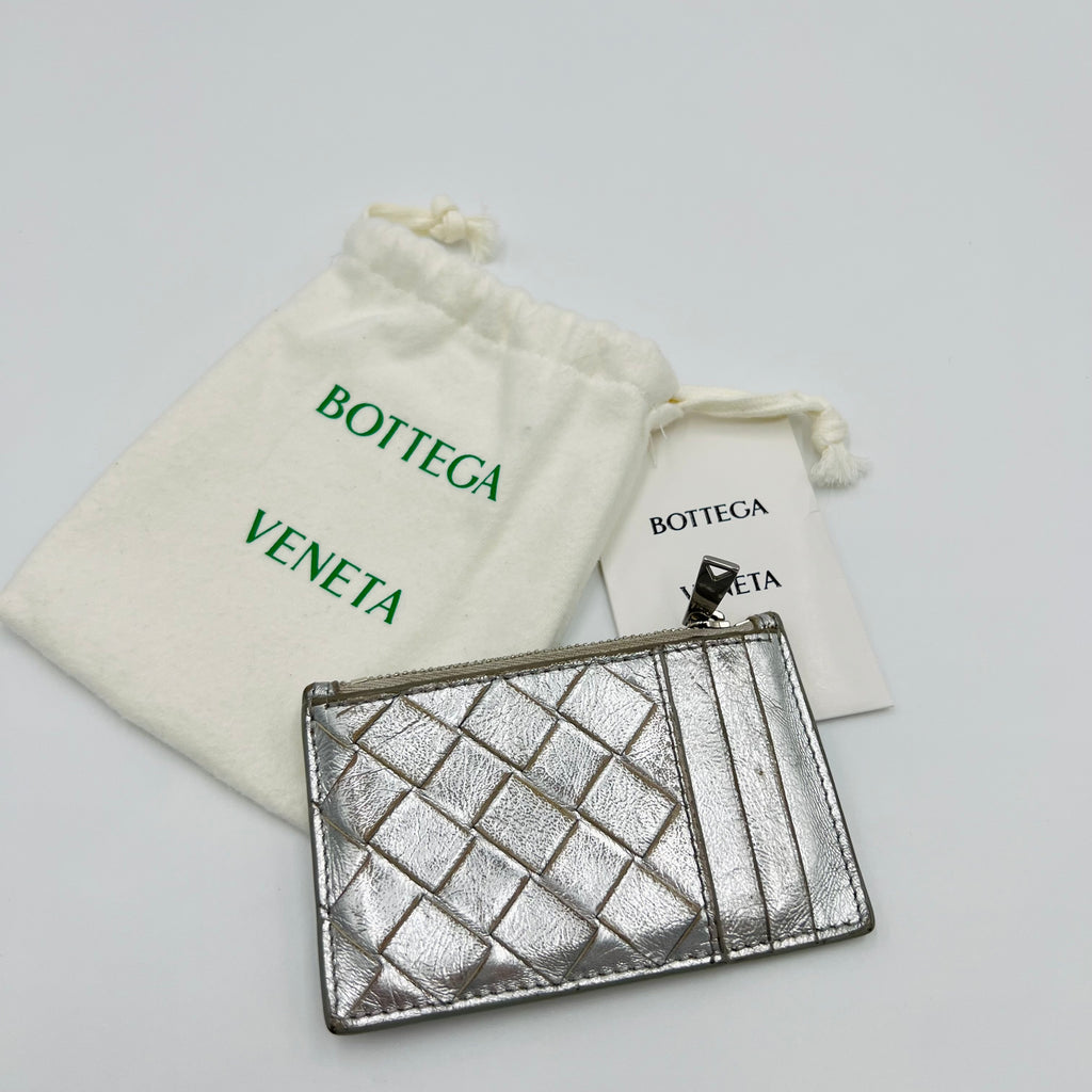 Bottega Veneta Silver Cardholder - 263