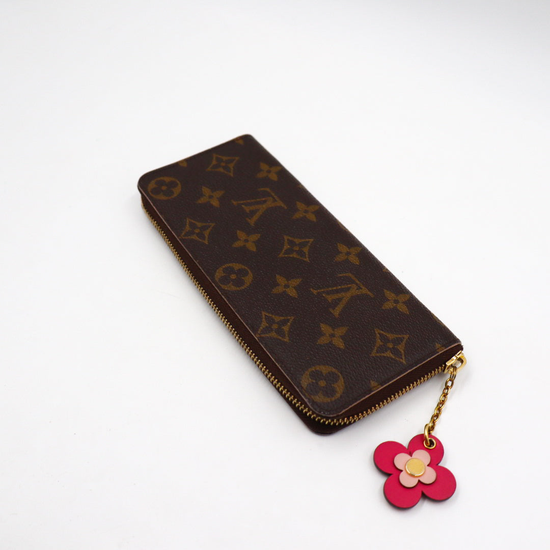 Louis Vuitton Clemence Flower Charm Wallet