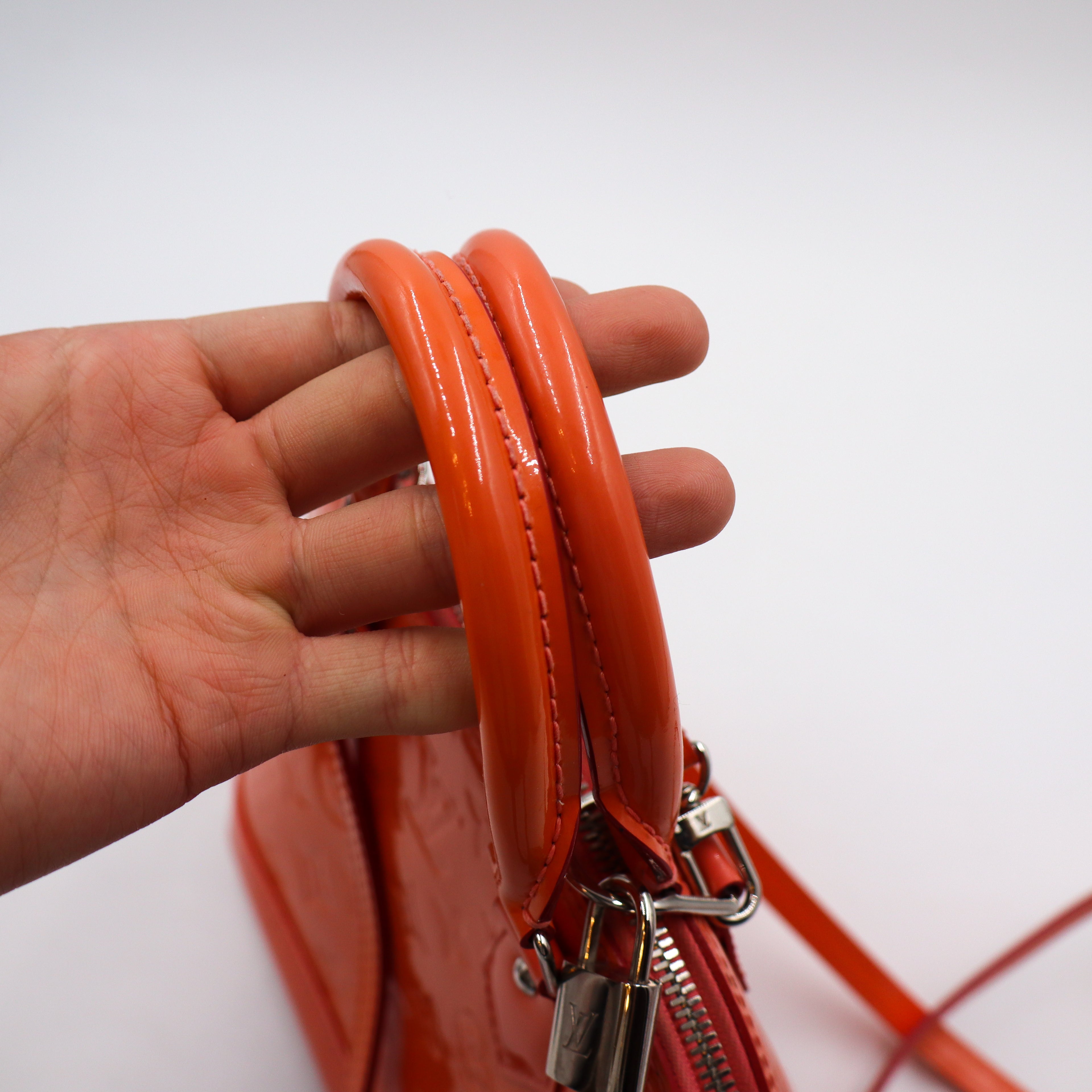 Louis Vuitton Alma BB Orange Vernis - 1165