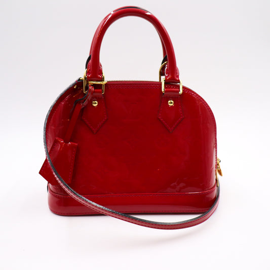 Louis Vuitton Alma BB Rot Vernis - 1167