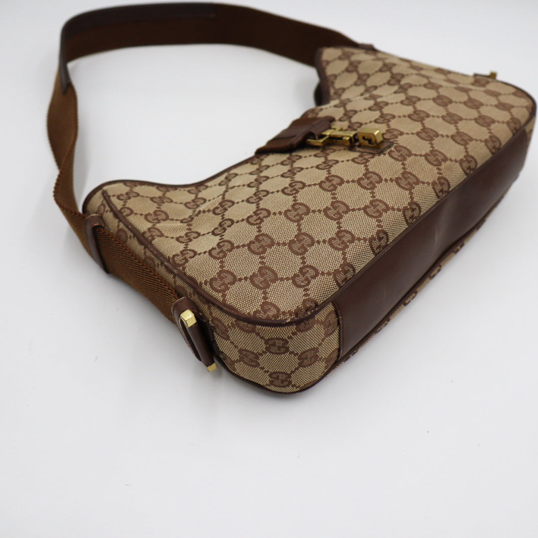 Gucci Jackie Canvas Hobo Monogramm