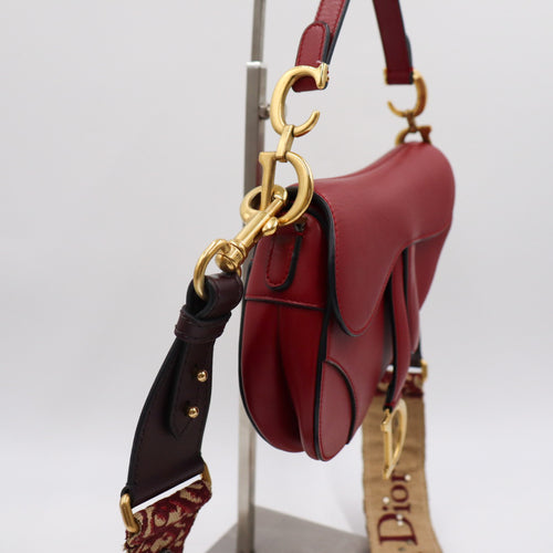 Christian Dior Saddle Bag Rot Small