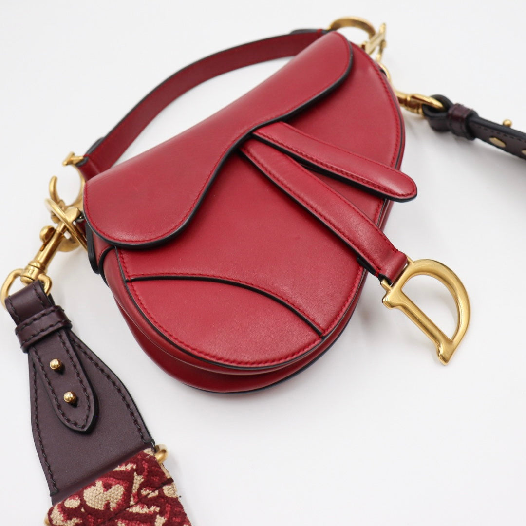 Christian Dior Saddle Bag Rot Small