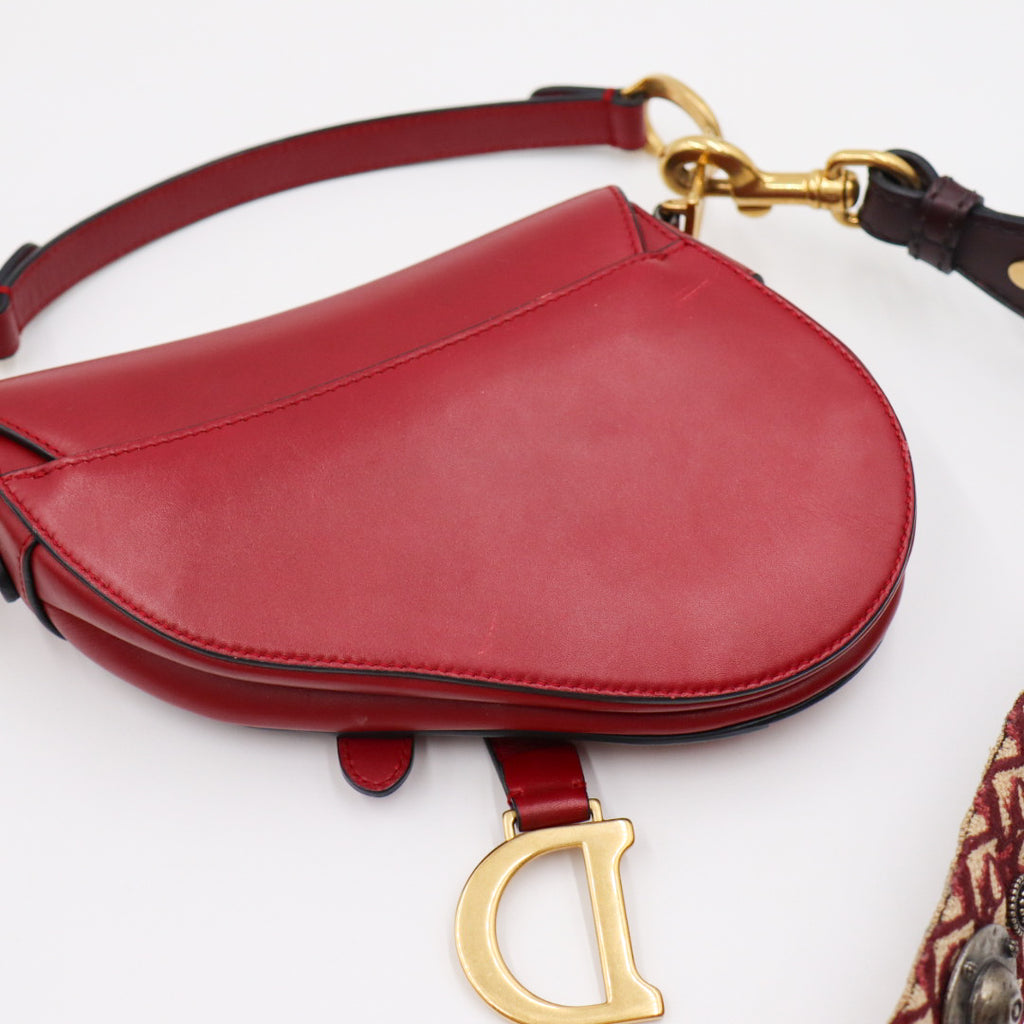 Christian Dior Saddle Bag Rot Small