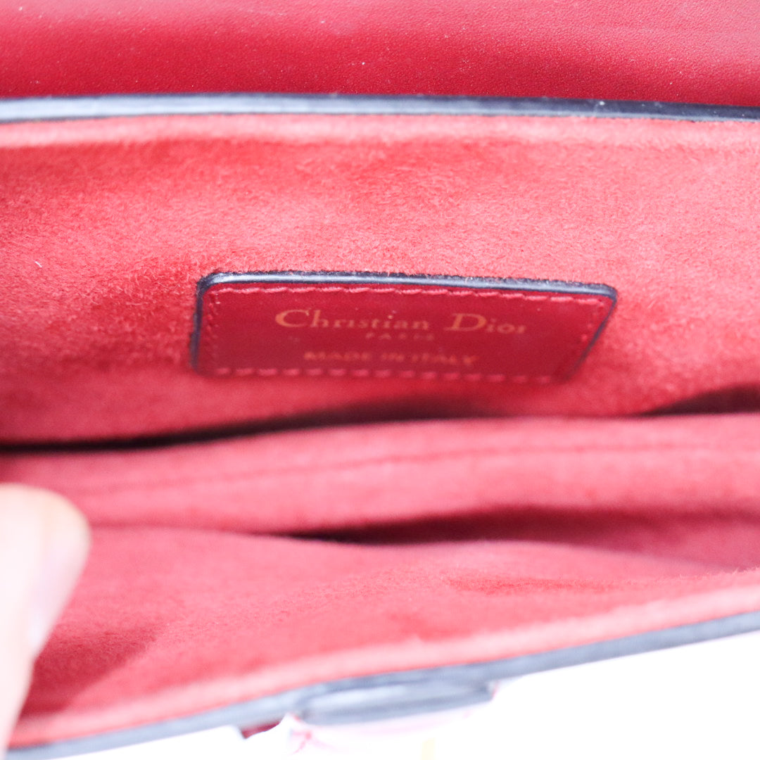 Christian Dior Saddle Bag Rot Small