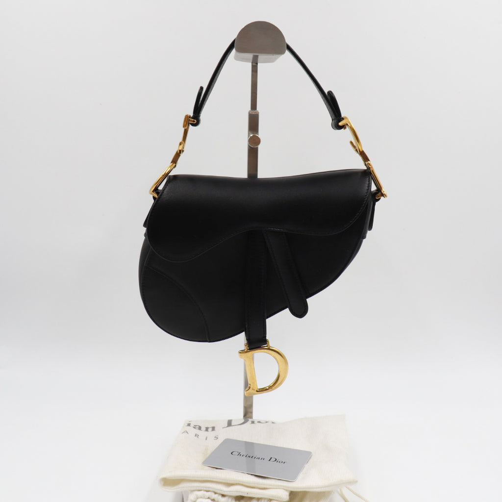 Christian Dior Saddle Bag Schwarz Small