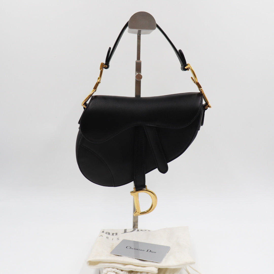 Christian Dior Saddle Bag Schwarz Small