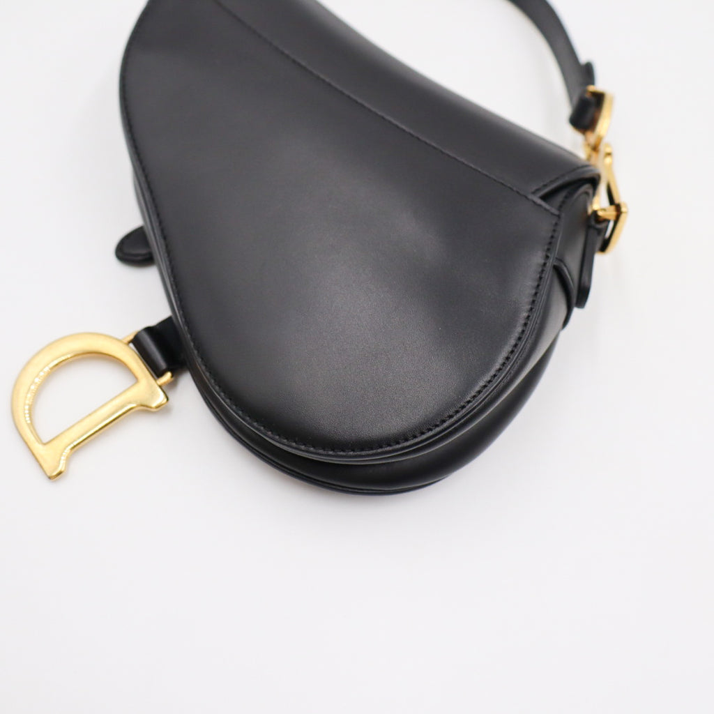 Christian Dior Saddle Bag Schwarz Small