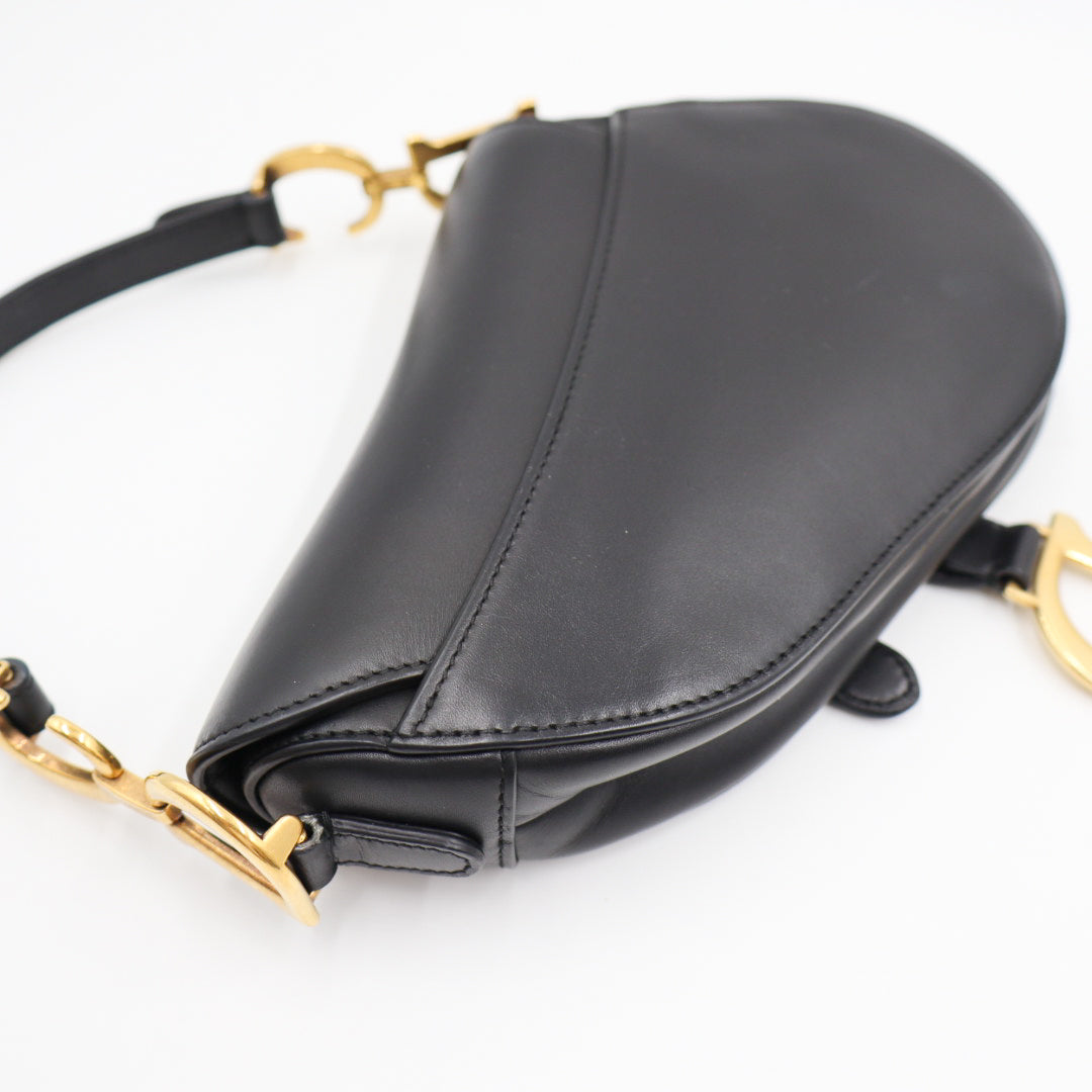 Christian Dior Saddle Bag Schwarz Small