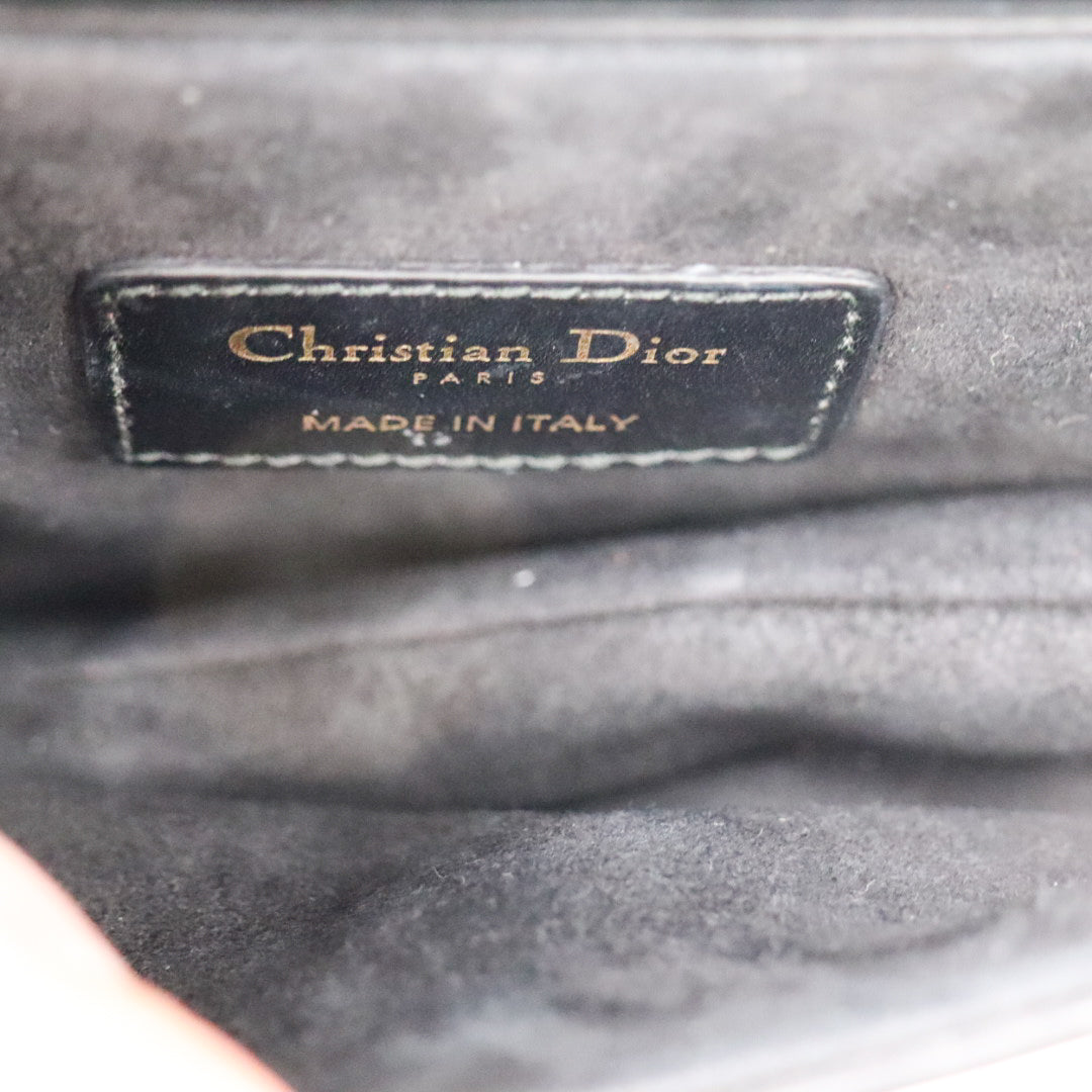 Christian Dior Saddle Bag Schwarz Small