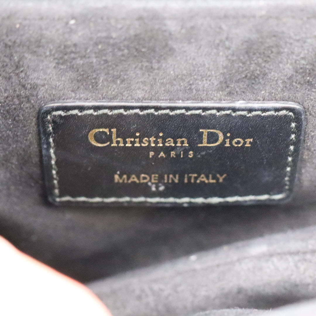 Christian Dior Saddle Bag Schwarz Small