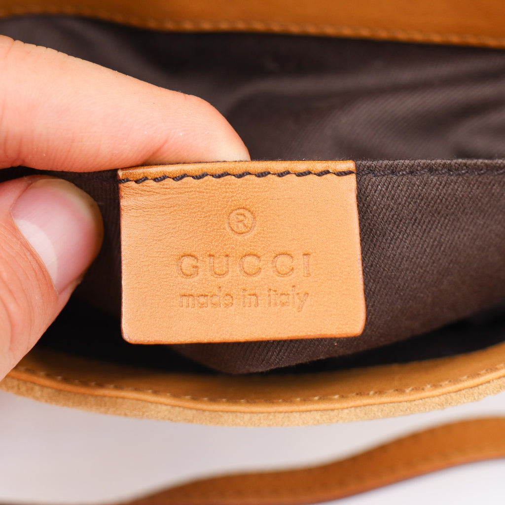 Gucci Two Tone Flap Pochette - 756