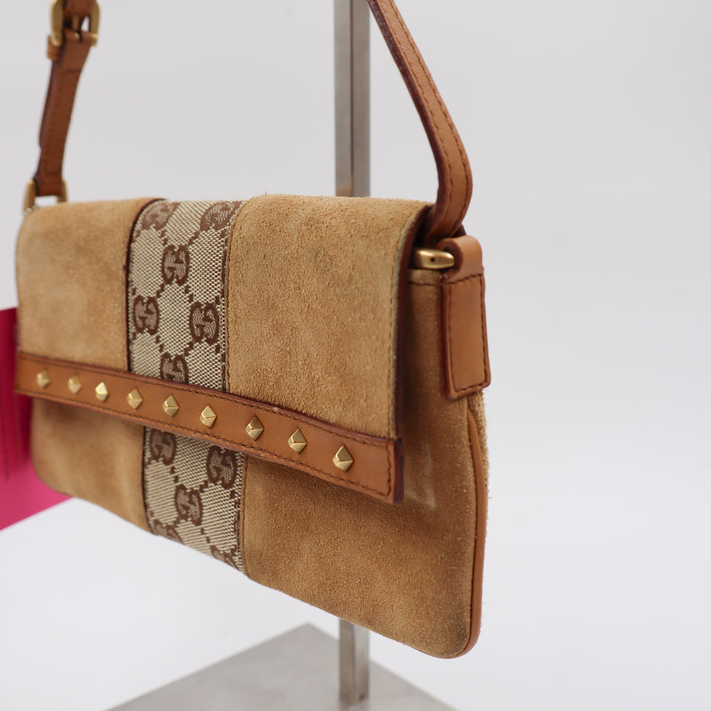 Gucci Two Tone Flap Pochette - 756