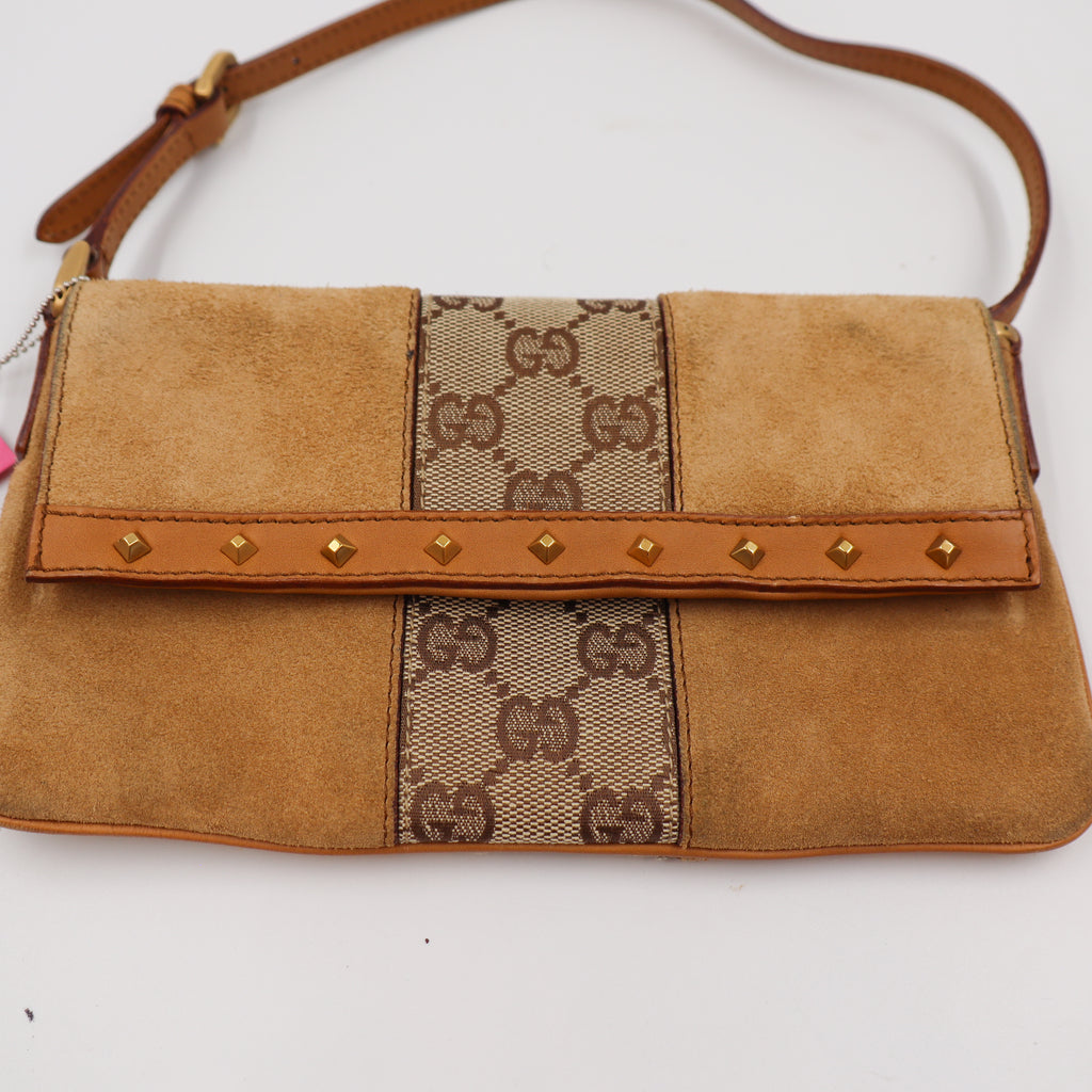 Gucci Two Tone Flap Pochette - 756