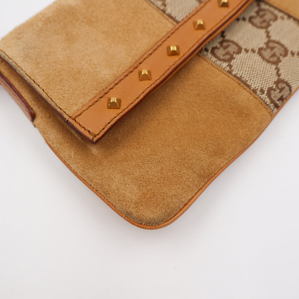 Gucci Two Tone Flap Pochette - 756