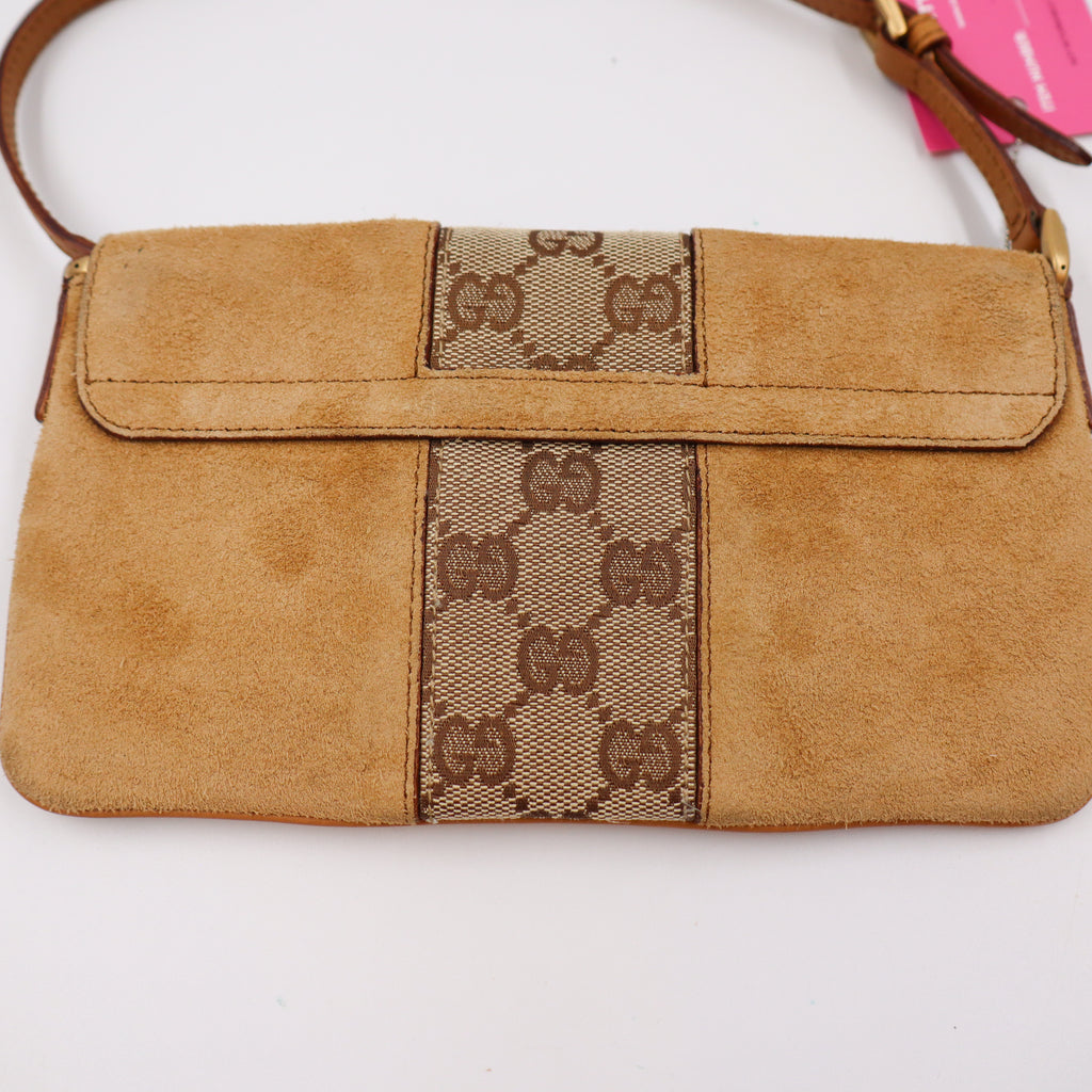 Gucci Two Tone Flap Pochette - 756