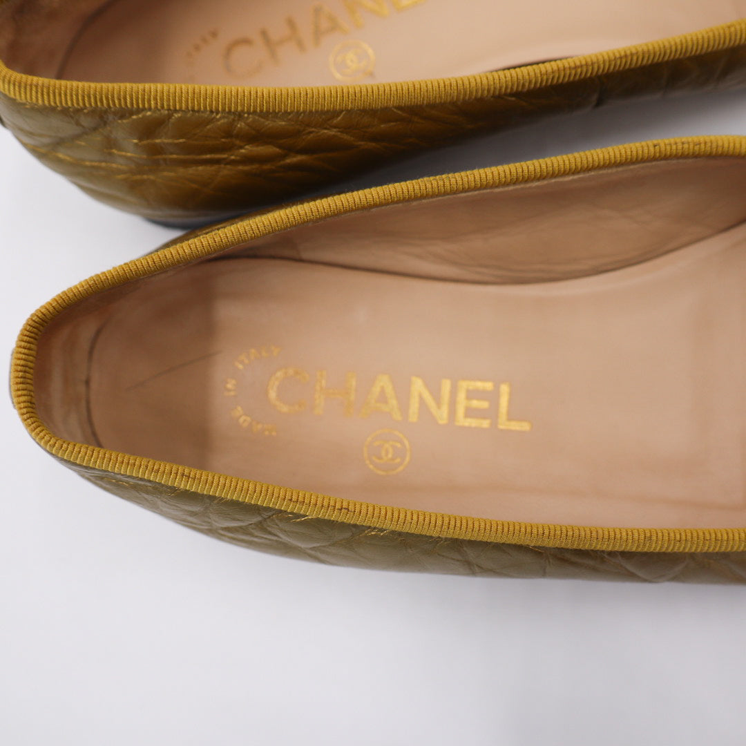 Chanel Ballerina Gold EU 37,5