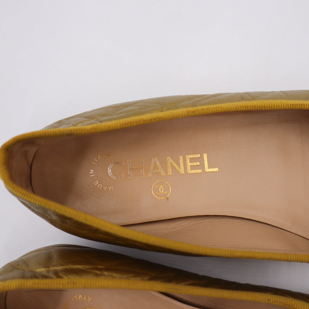 Chanel Ballerina Gold EU 37,5