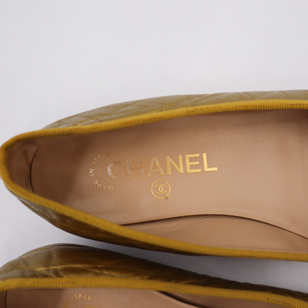 Chanel Ballerina Gold EU 37,5