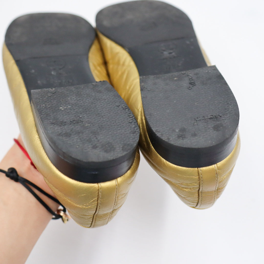 Chanel Ballerina Gold EU 37,5