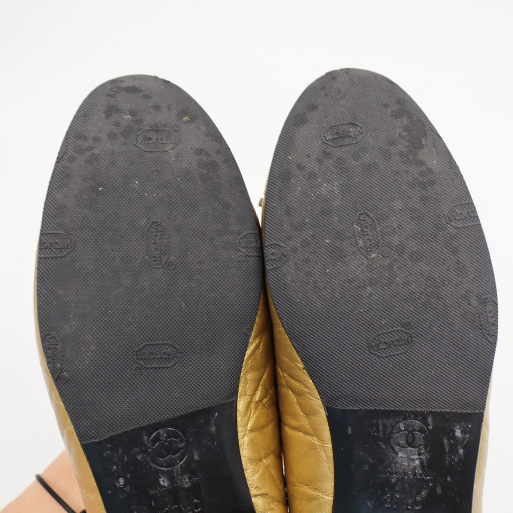 Chanel Ballerina Gold EU 37,5