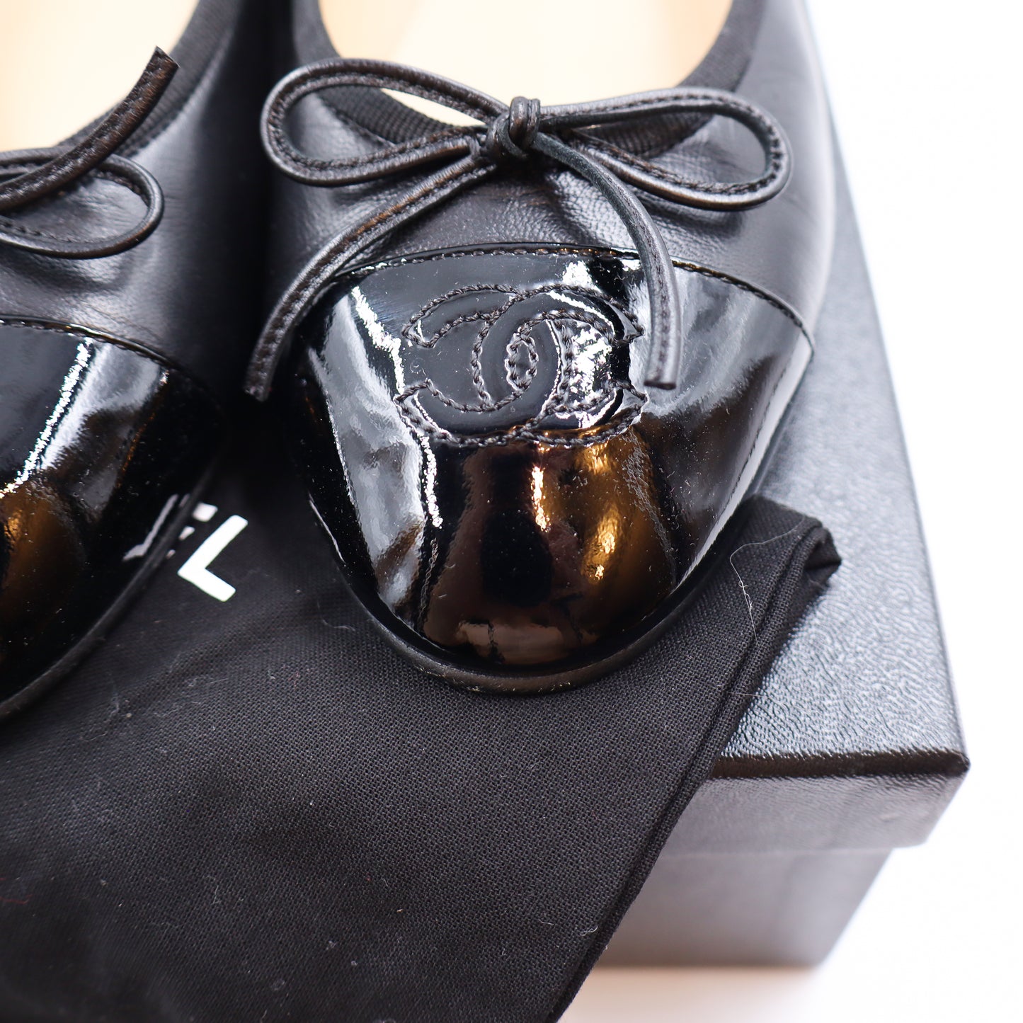 Chanel Ballerina Black EU 38 1/2 - 674