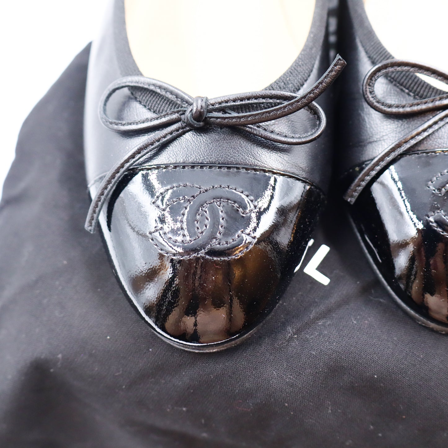 Chanel Ballerina Black EU 38 1/2 - 674