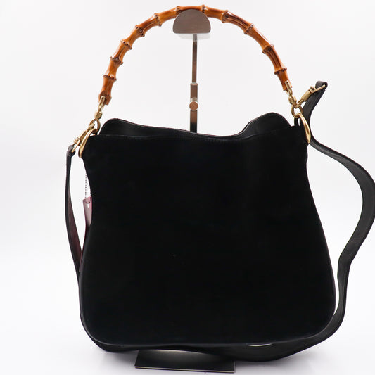 Gucci Bamboo Wildleder Schultergurt - 701