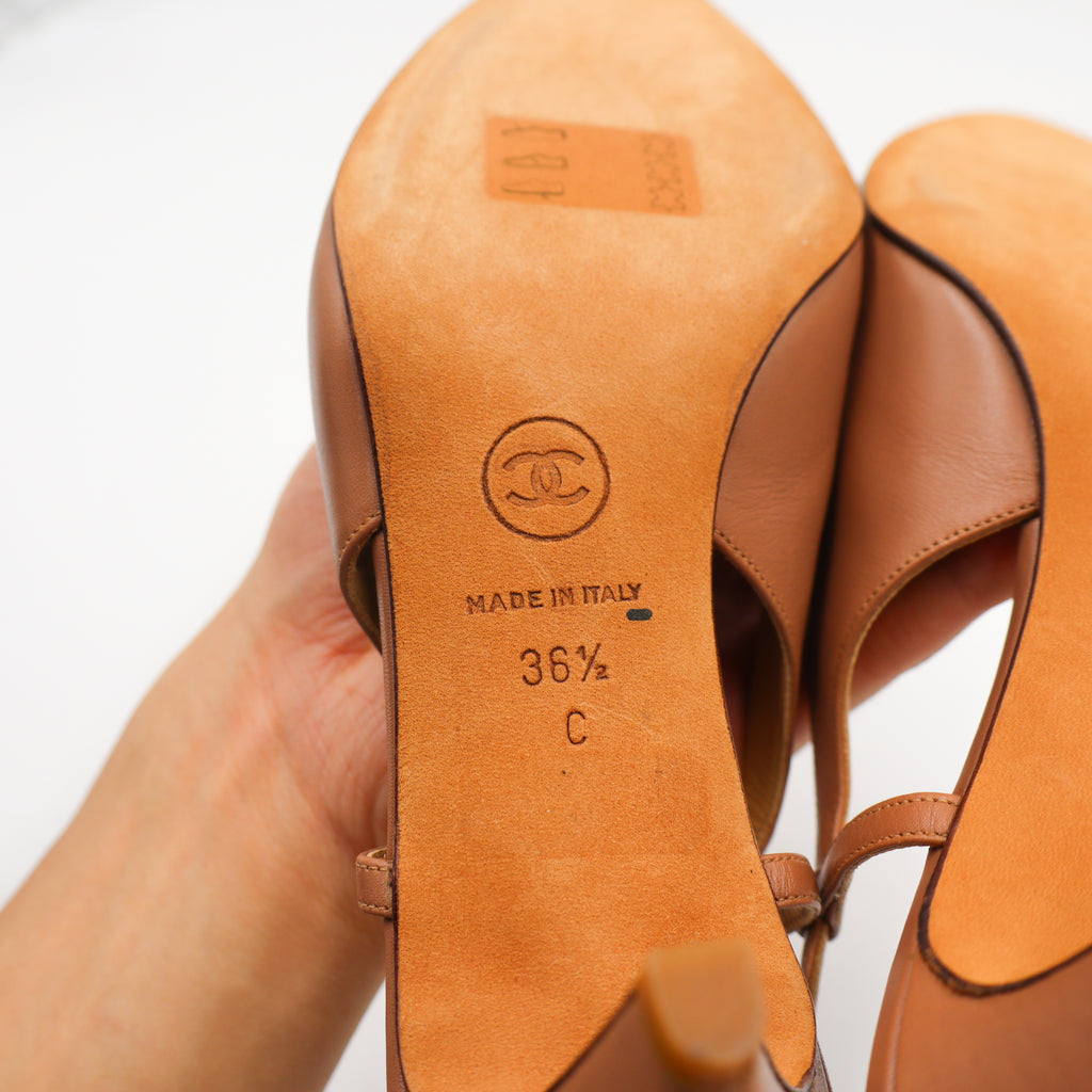 Chanel Mules Heels EU 36,5 - 907