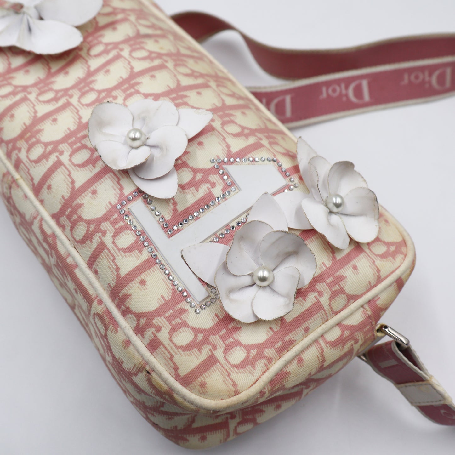 Dior Monogram Trotter Flower Oblique - 837