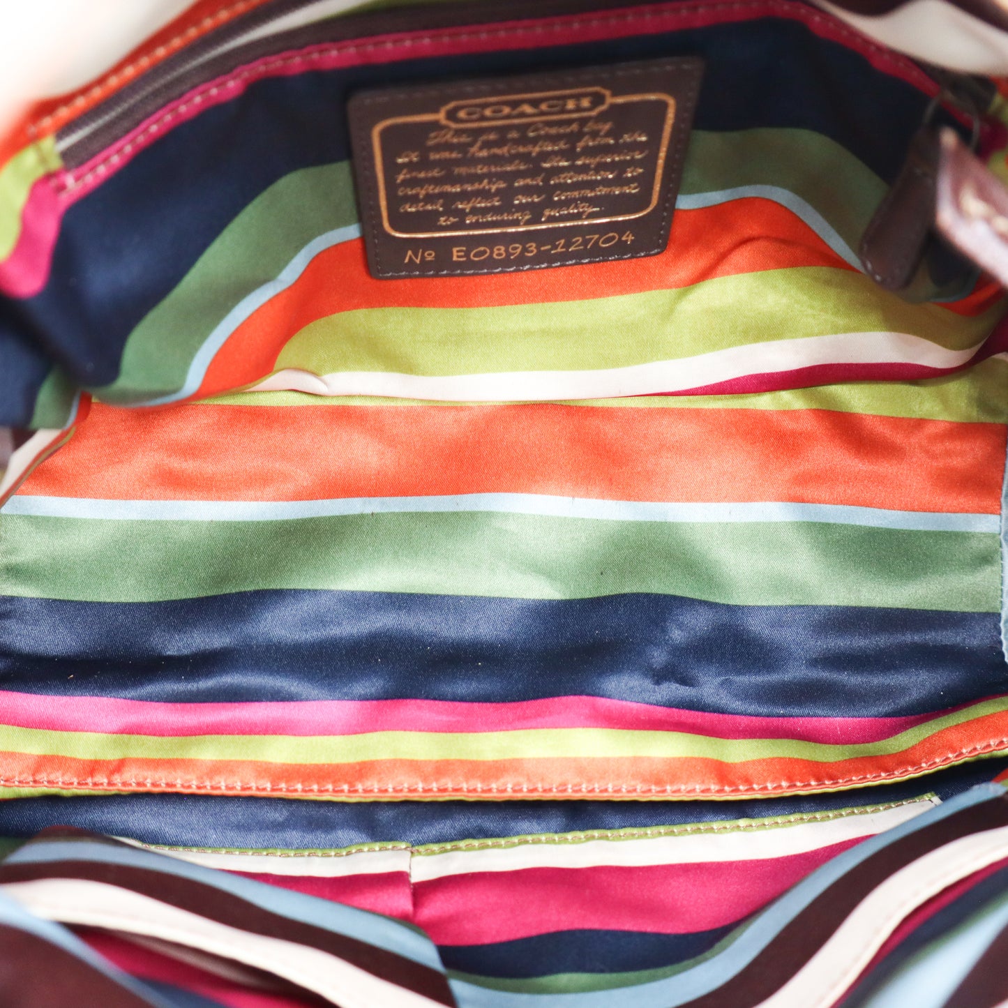 Coach Brown Hobo Tote Bag - 845