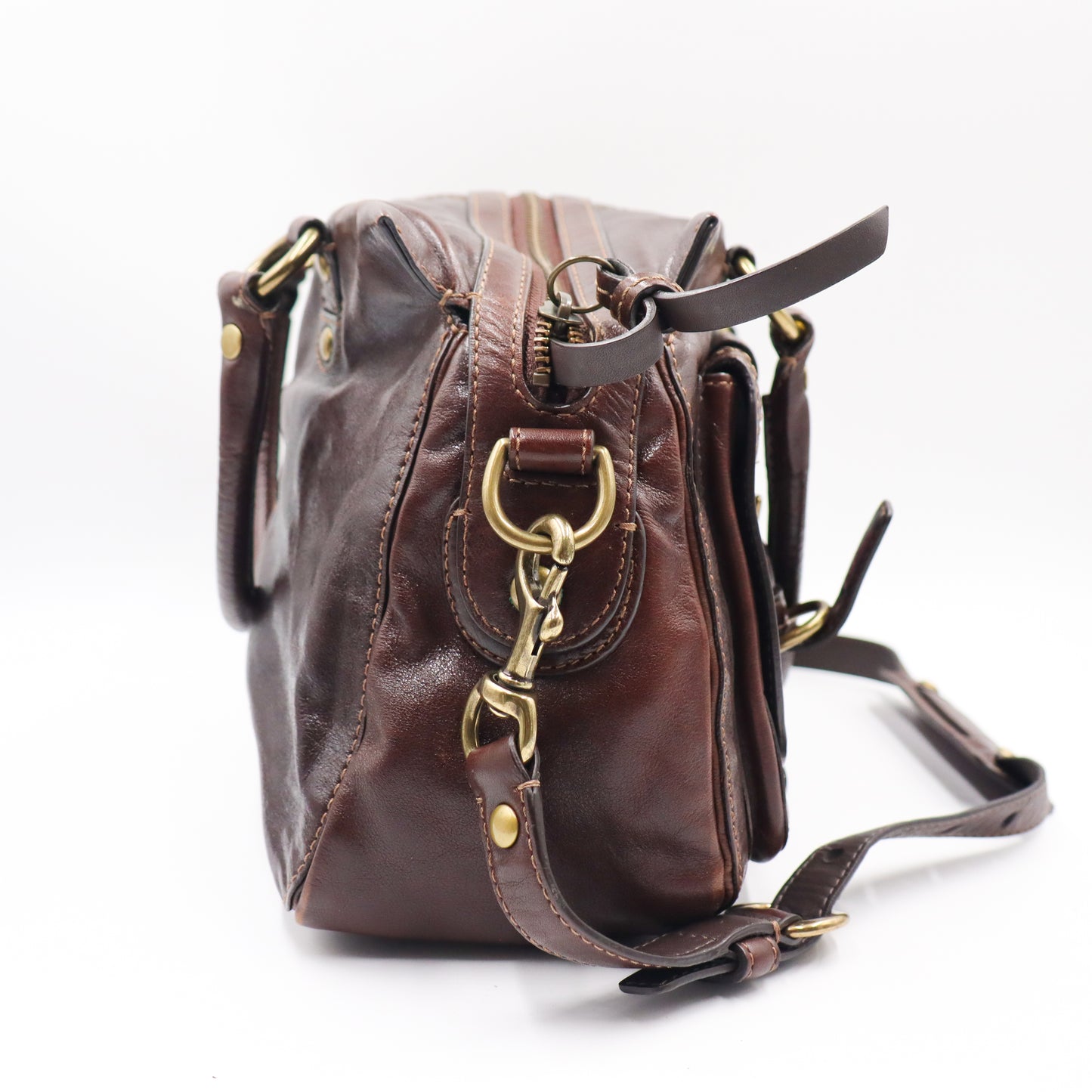 Coach Brown Hobo Tote Bag - 845