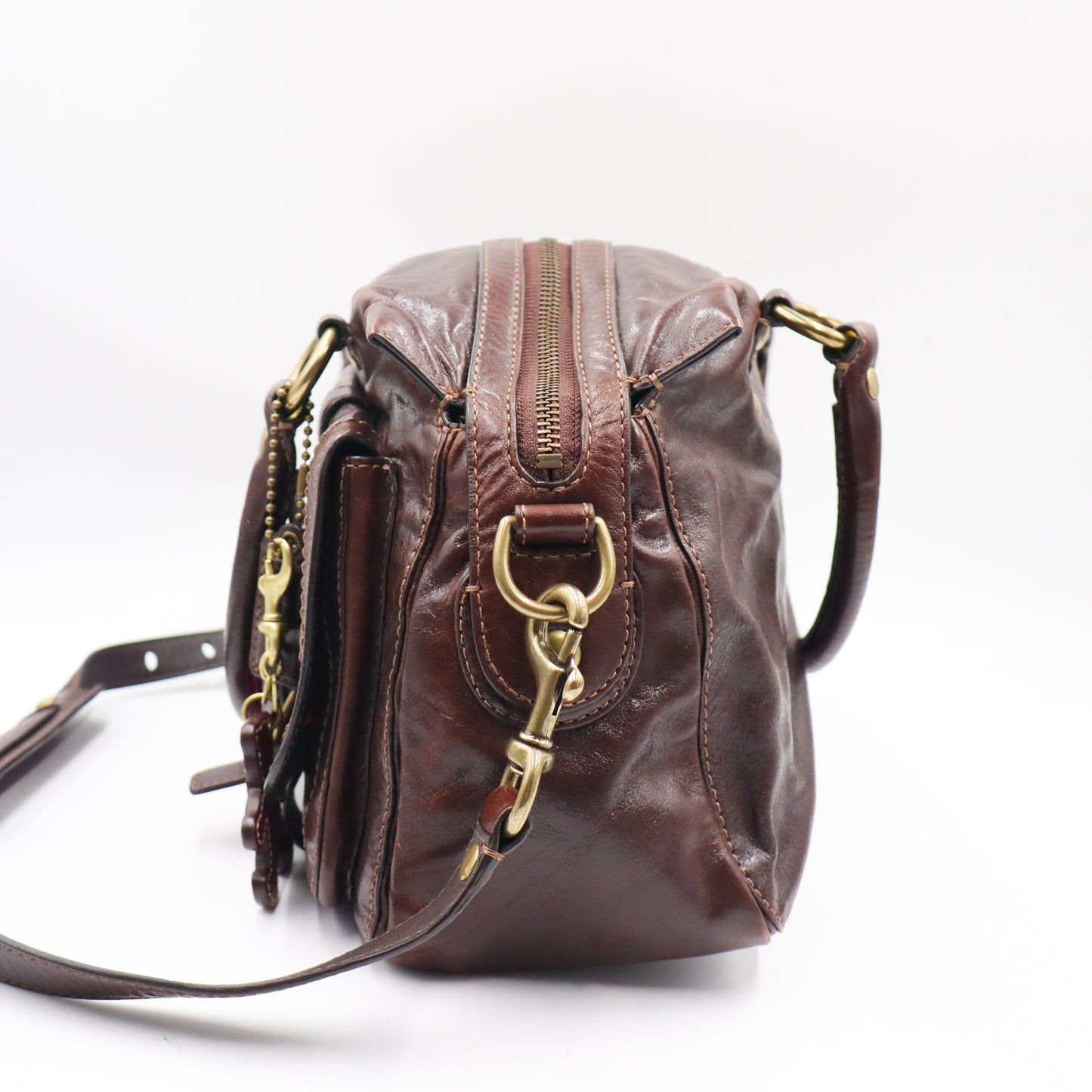 Coach Brown Hobo Tote Bag - 845