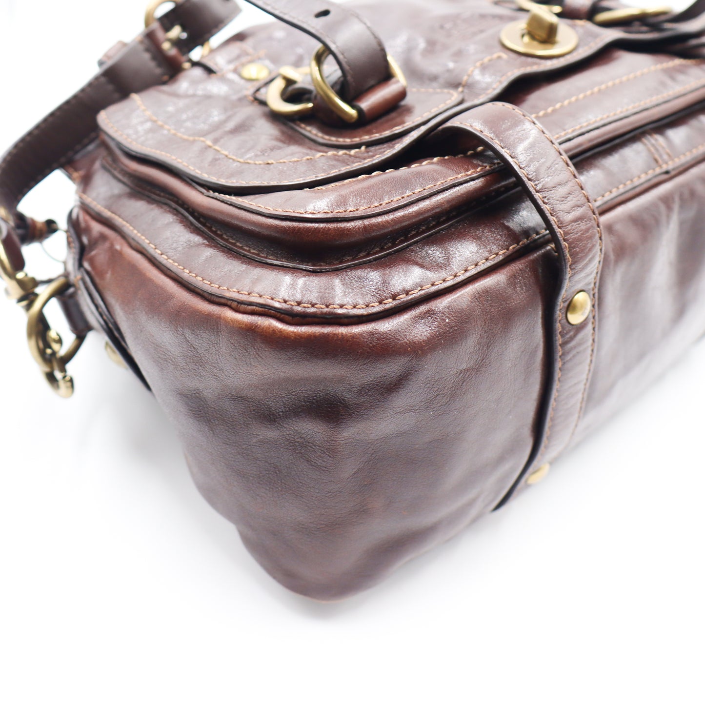 Coach Brown Hobo Tote Bag - 845