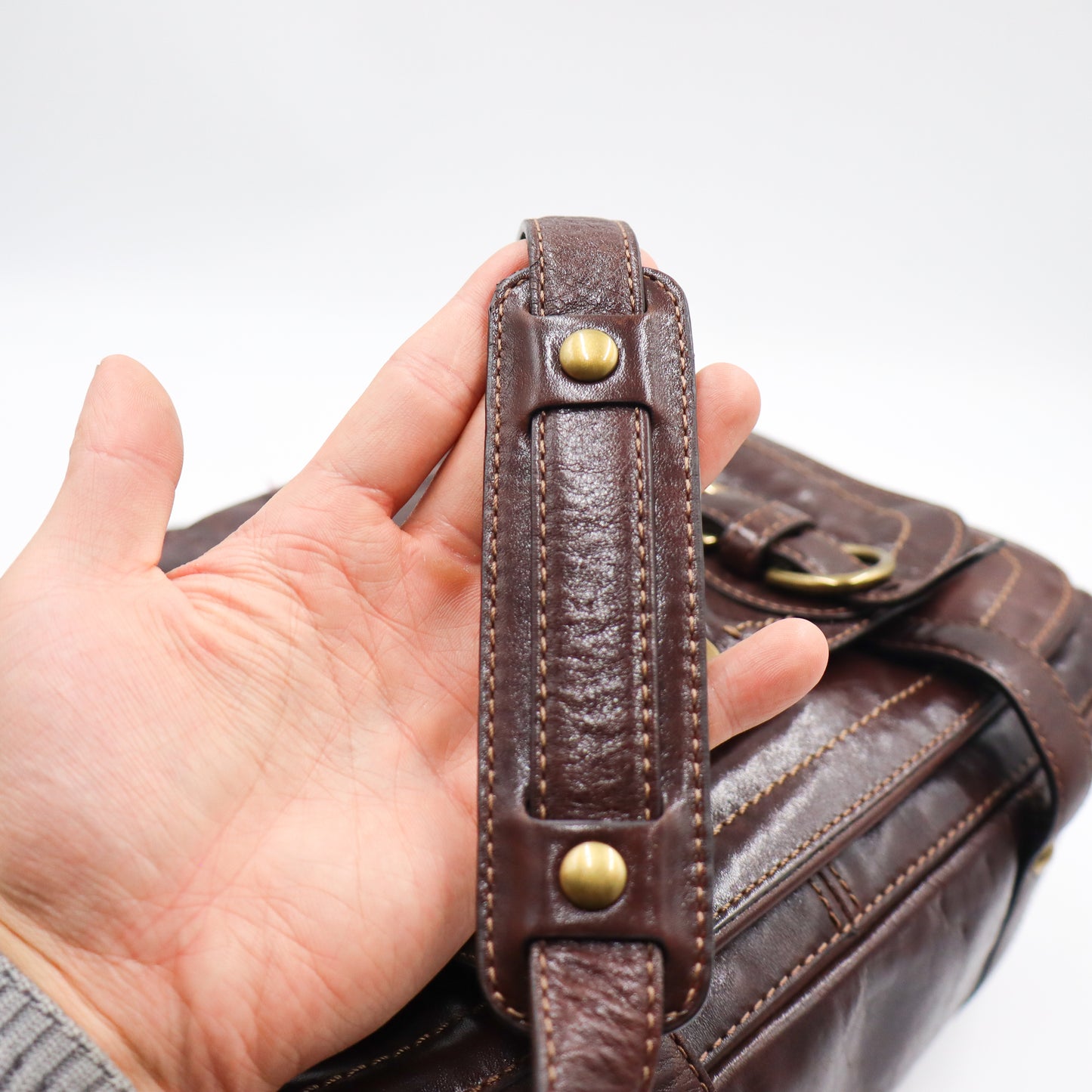 Coach Brown Hobo Tote Bag - 845