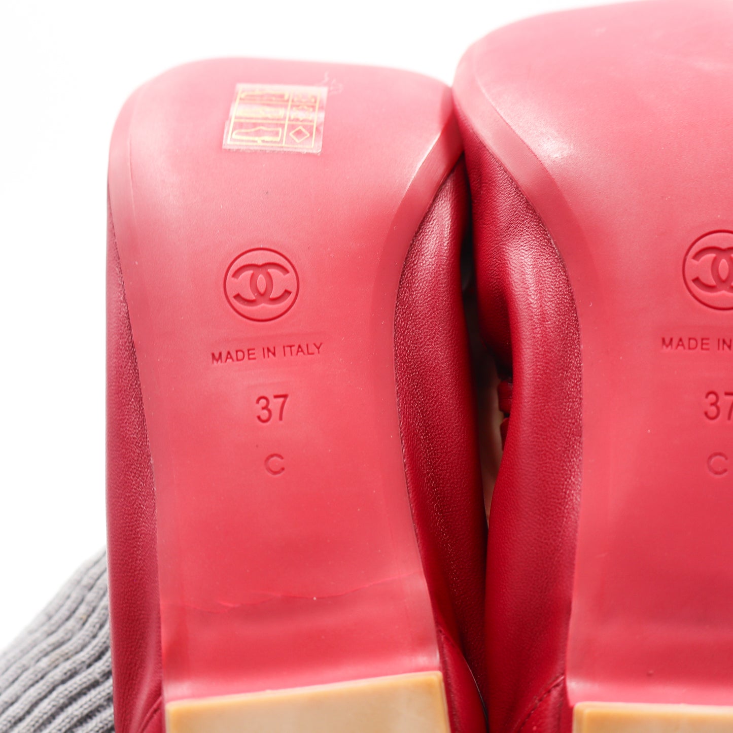 Chanel Ballerina Cherry Red EU 37 -  836